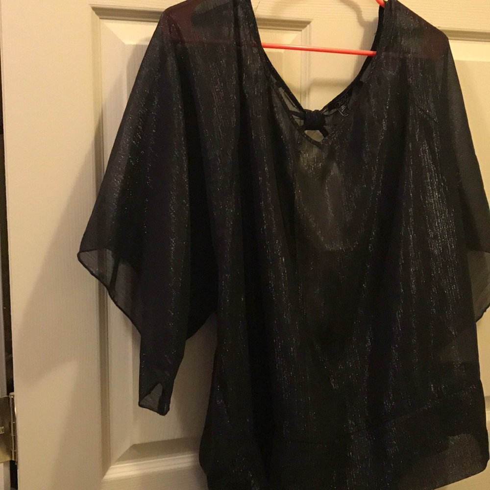 Deb Black shimmery top